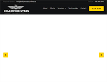 Tablet Screenshot of hollywoodstarslimos.ca